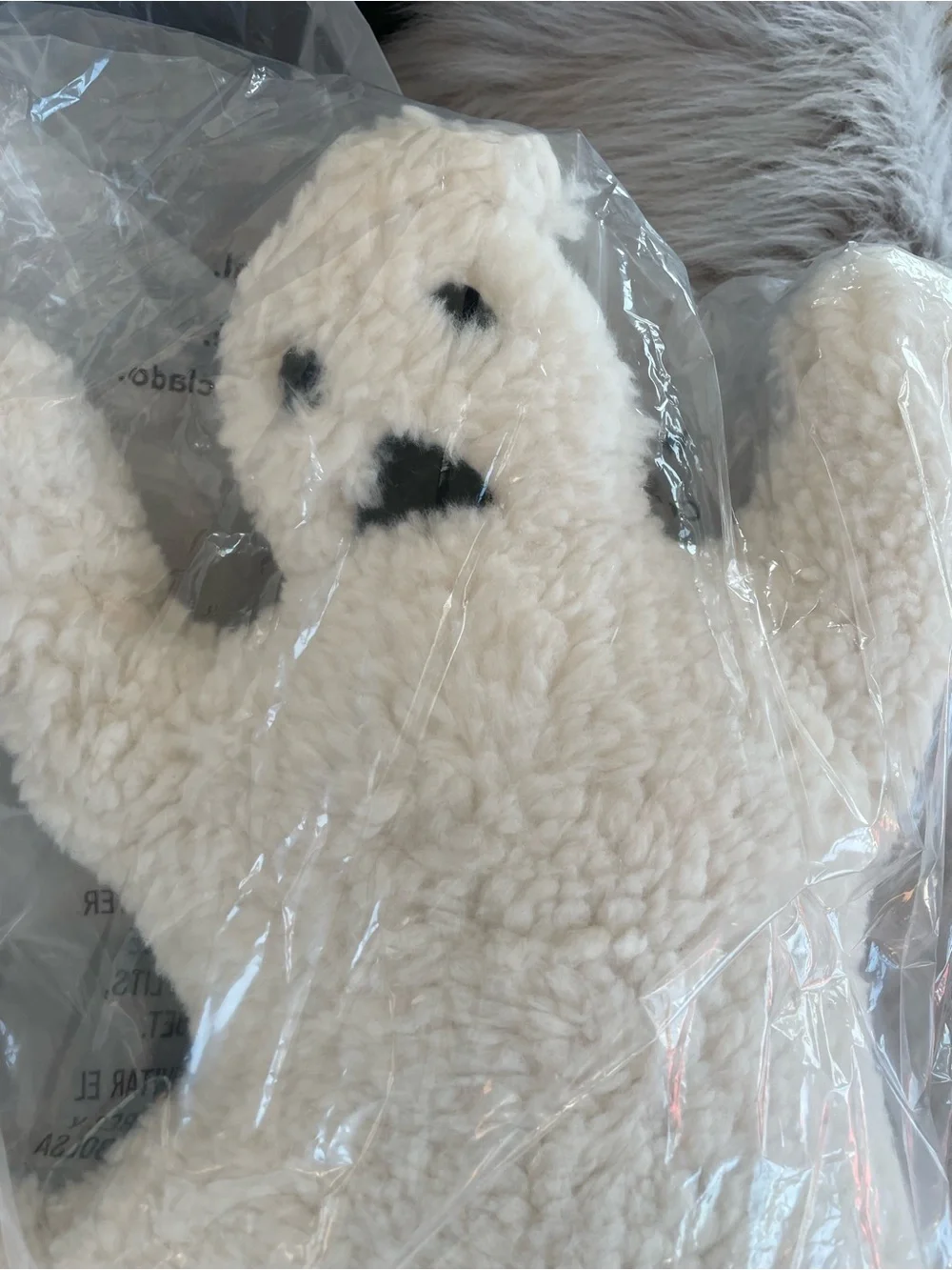 NEW Pottery Barn White Ghost Pillow